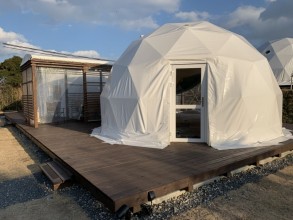 ドーム型テント　外観